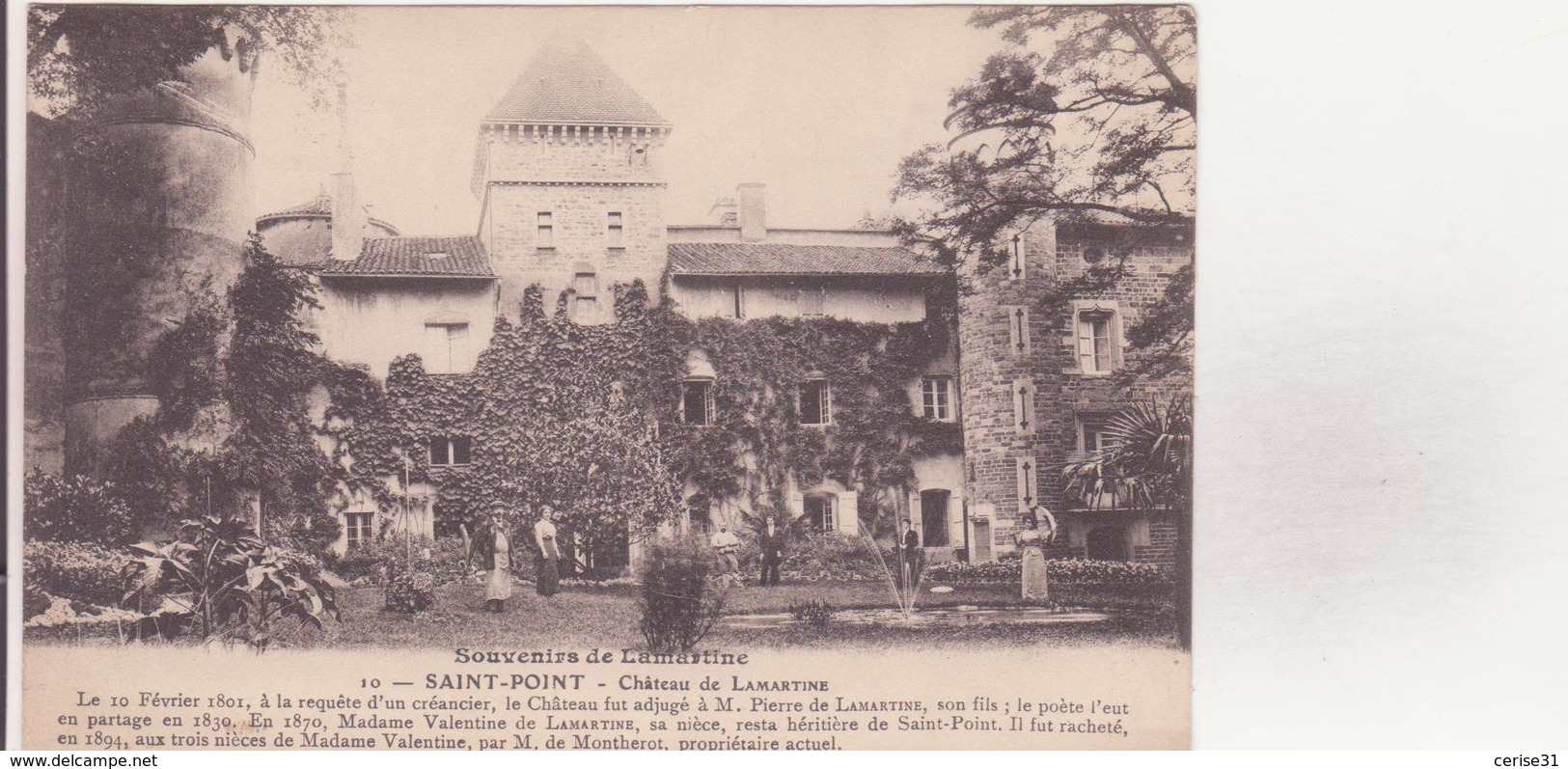 CPA - 10. SAINT POINT Château De Lamartine - Autres & Non Classés