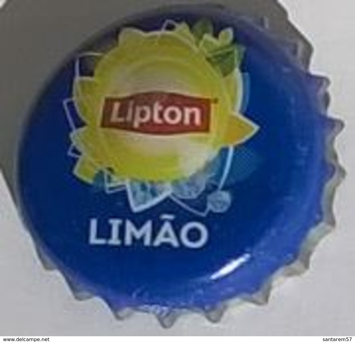 Portugal Capsule Crown Cap Lipton Citron Abîmée Par Décapsuleur - Soda