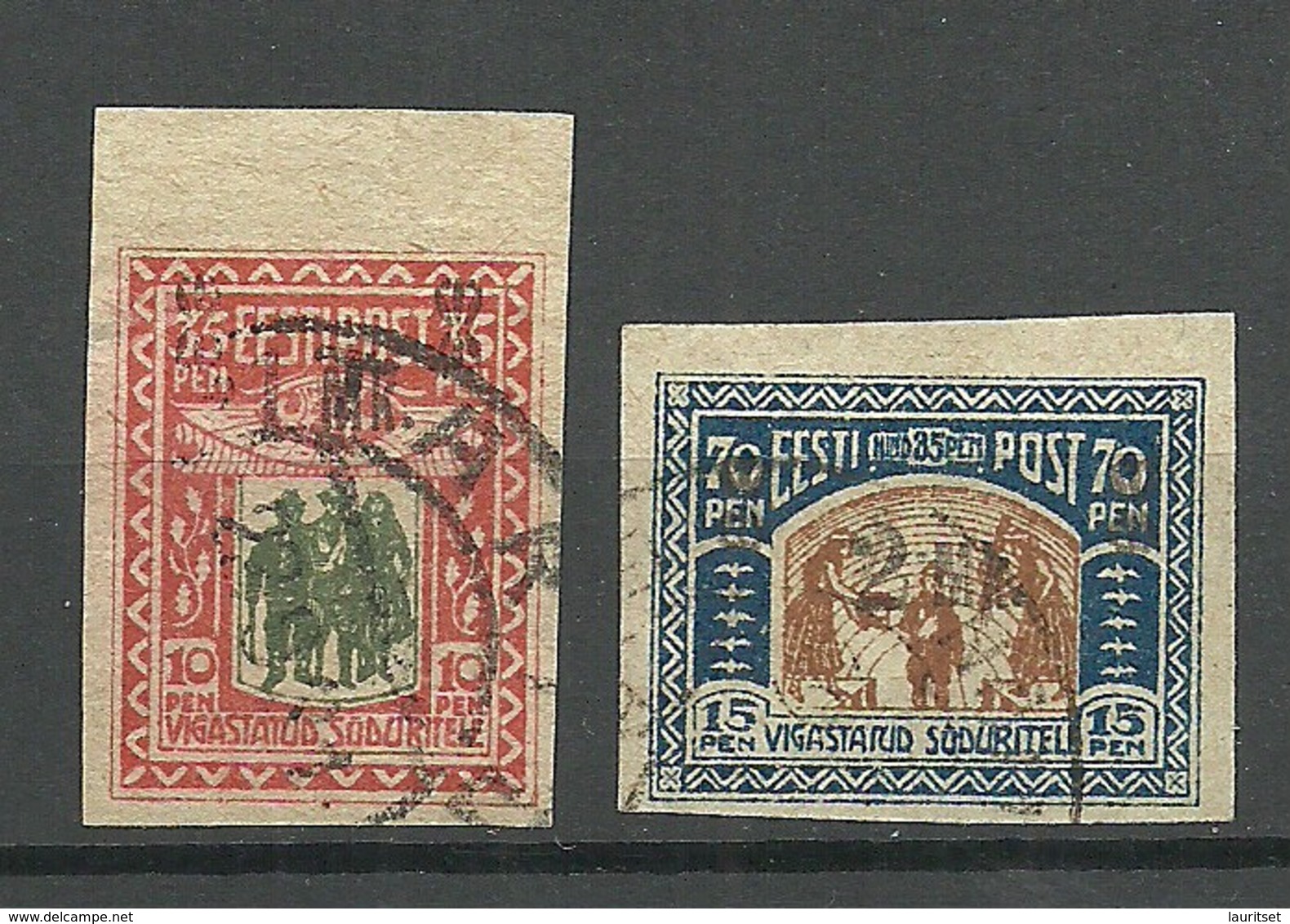 Estland Estonia 1920 Michel 25 - 26 O - Estonia