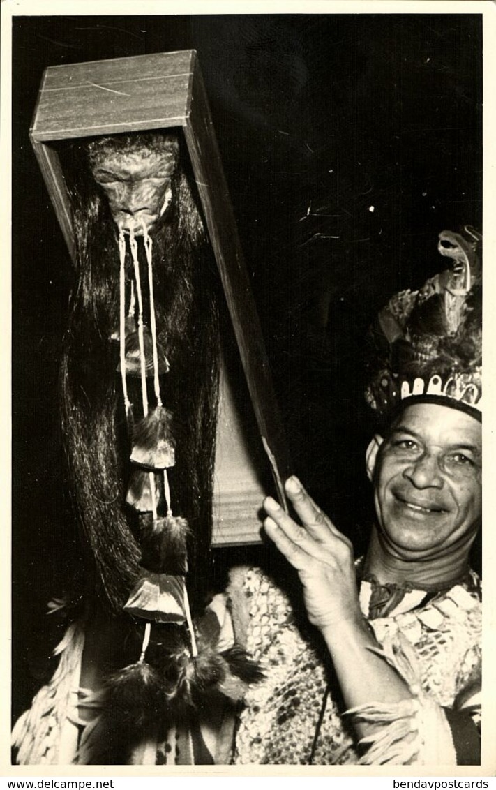 Shrunken Heads Of Jivaro Indians, Upper Amazon River Ecuador (1930s) RPPC - Ecuador