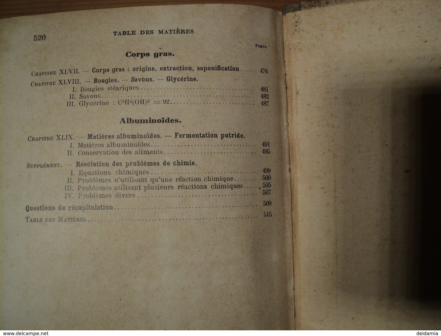 COURS DE CHIMIE. 1936. BREVET ELEMNTAIRE. LIBRAIRIE GENERALE - 18 Ans Et Plus