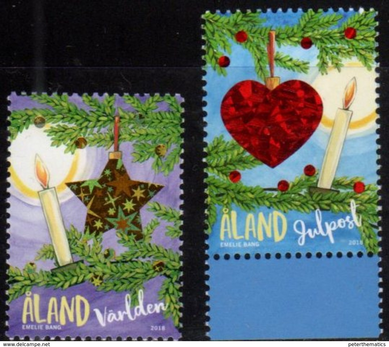 ALAND, 2018, MNH, CHRISTMAS, 2v - Christmas