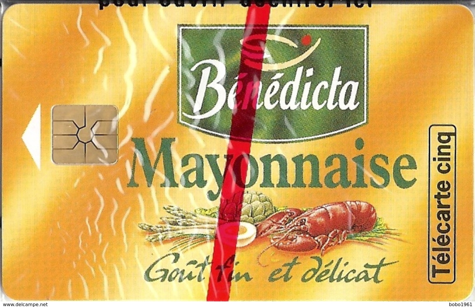 BENEDICTA MAYONNAISE - TELECARTE CINQ - Alimentation
