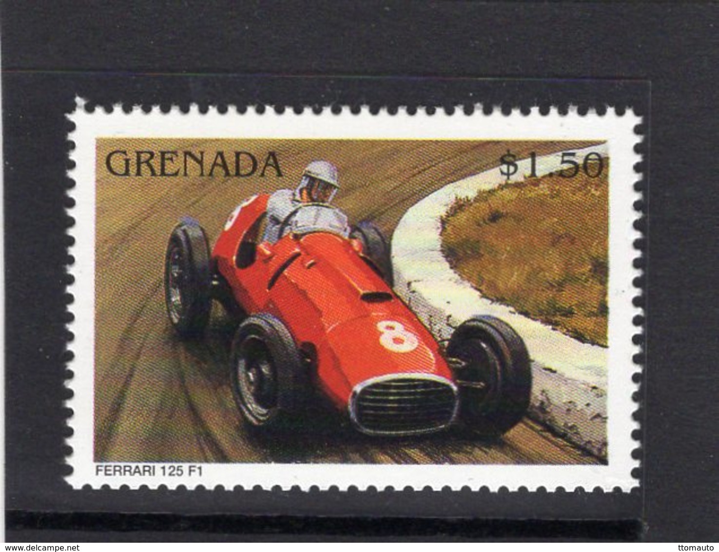 Ferrari Racing Cars  - Ferrari 125 F1  -  Grenada 1v Neuf/Mint/MNH - Automobile