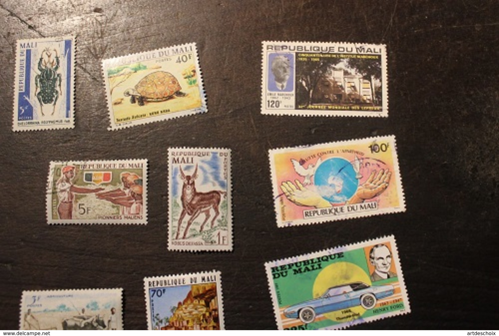 LOT DE 15  TIMBRES  MALI OBLITERES SANS CHARNIERE - Malí (1959-...)