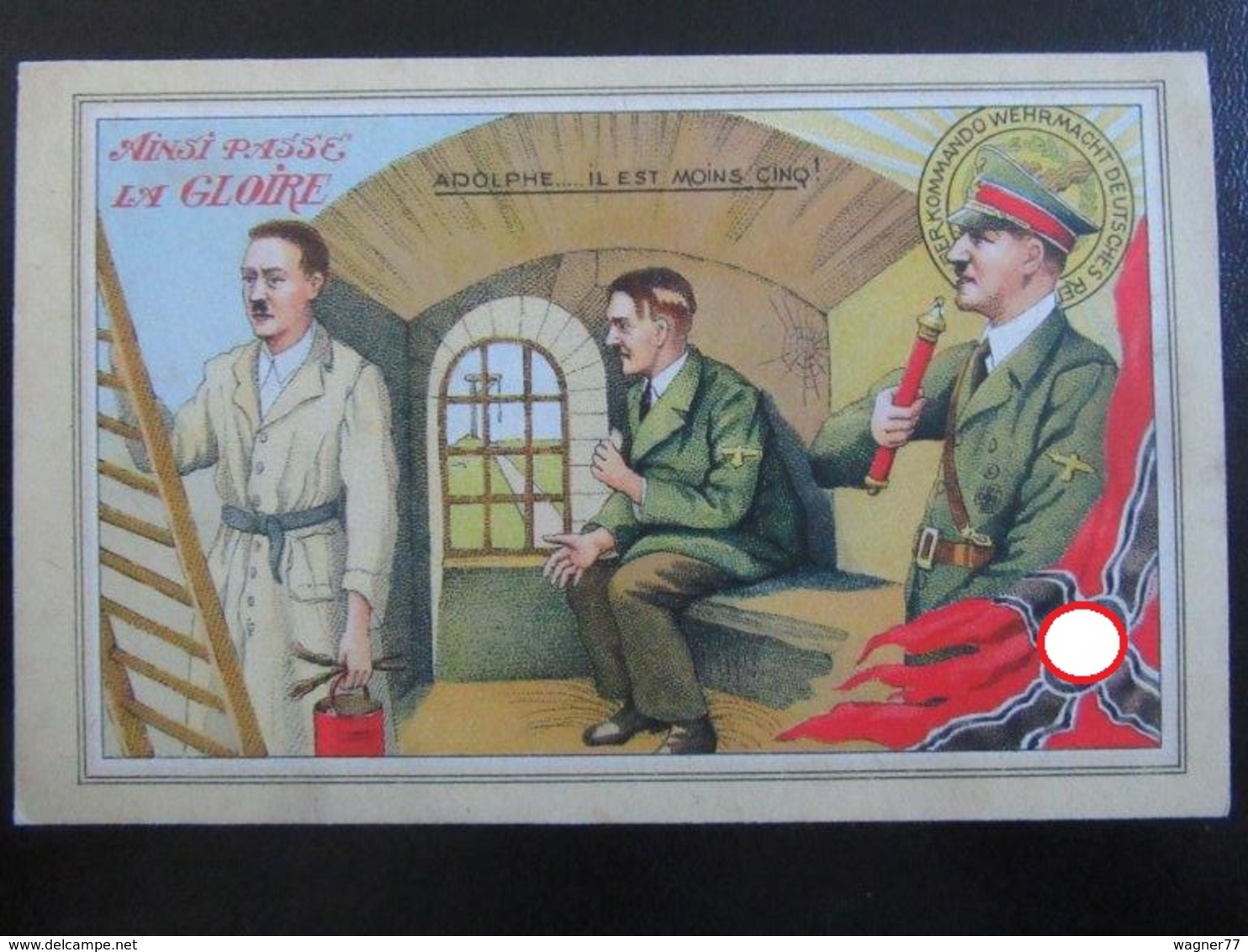 Postkarte - Anti-Hitler Karte Ca. 1945 - Guerre 1939-45