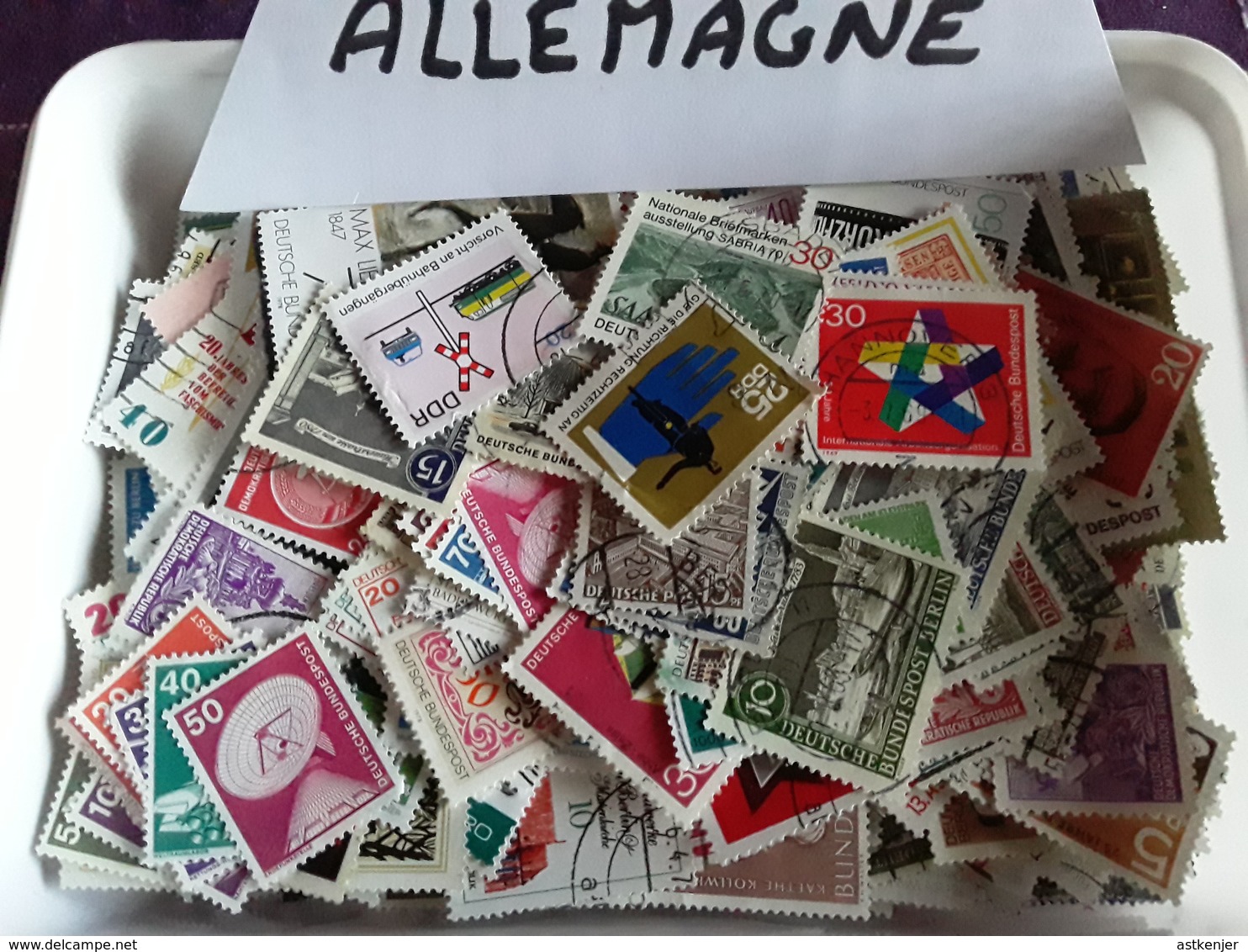 ALLEMAGNE - TIMBRES DE TOUTES ANNEES (NEUFS ET OBLIETRES) Vendus En VRAC - Mezclas (min 1000 Sellos)