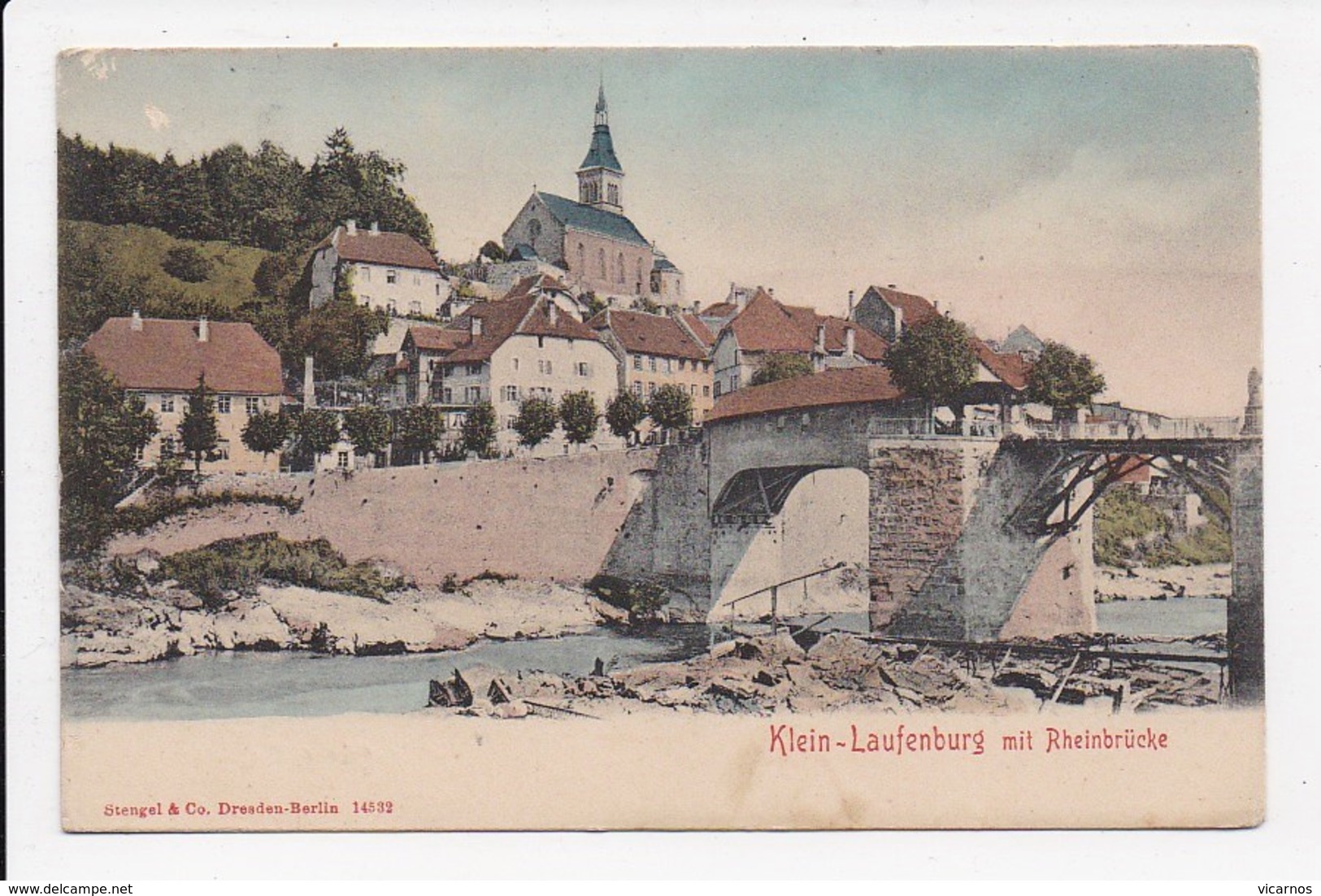 CPA SUISSE KLEIN LAUFENBURG Mit Rheinbrücke - Laufenburg 