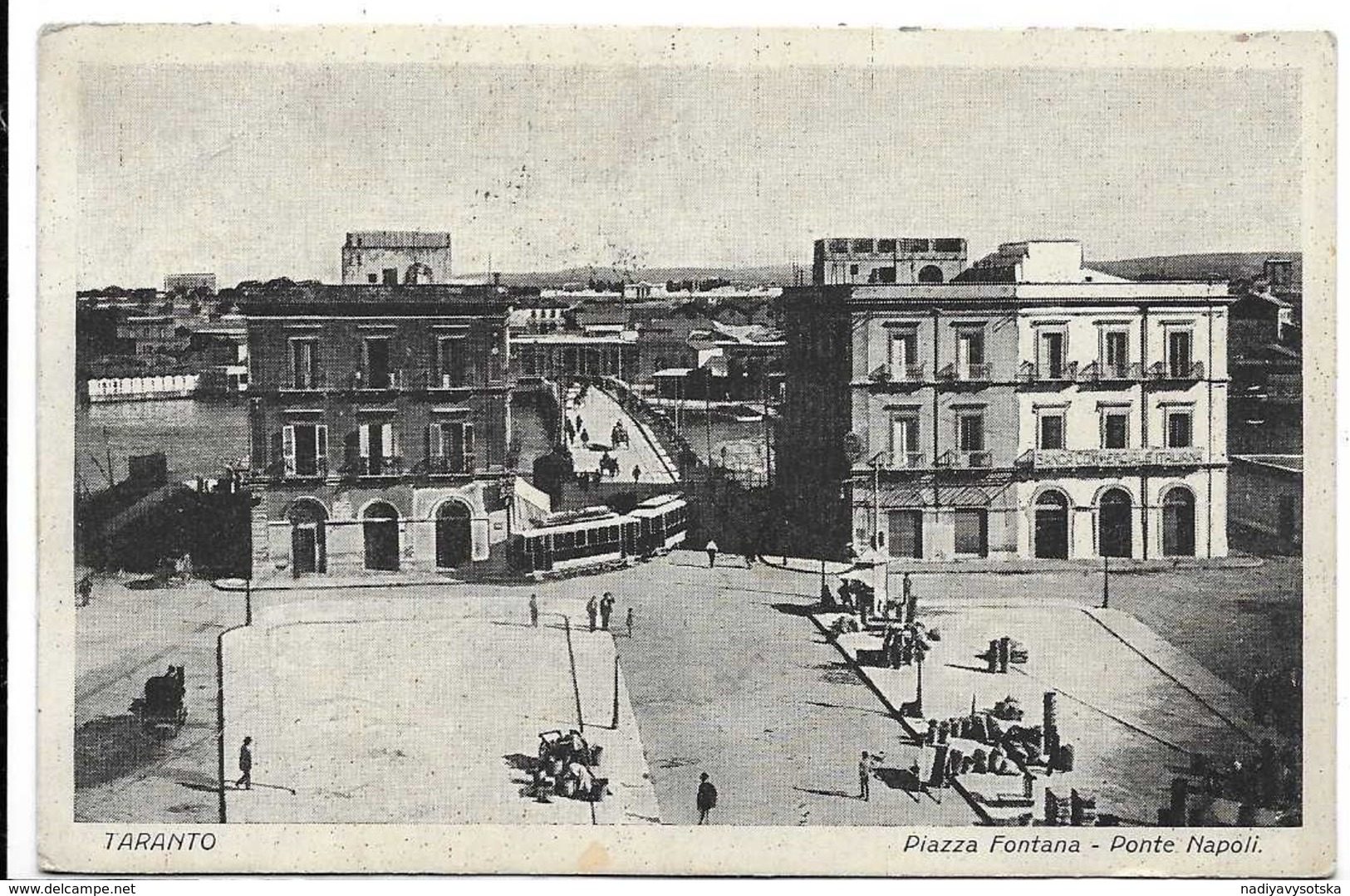 Taranto. Piazza Fontana - Ponte Napoli. Tram. - Taranto