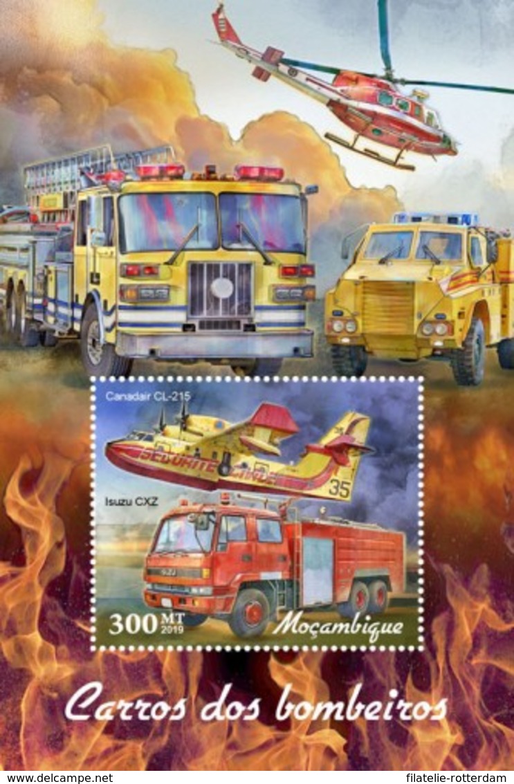 Mozambique - Postfris / MNH - Sheet Brandweerwagens 2019 - Mozambique