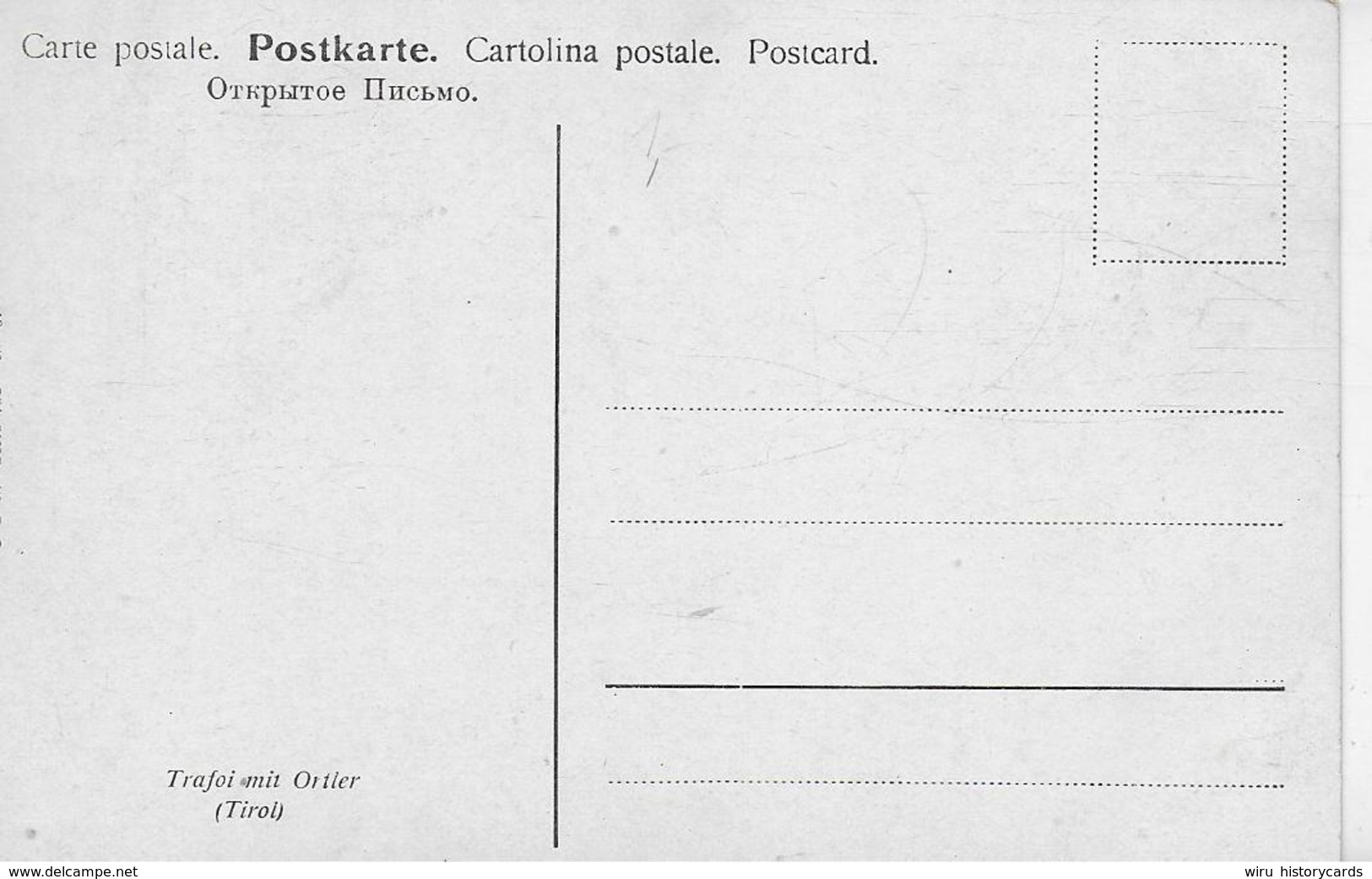 AK 0168  Trafoi Mit Ortler Um 1910-20 - Bolzano (Bozen)