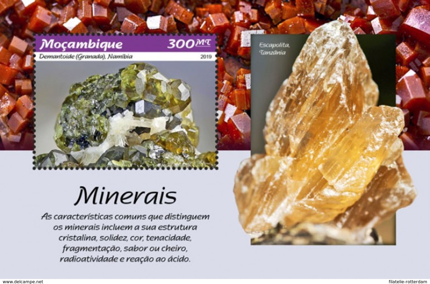 Mozambique - Postfris / MNH - Sheet Mineralen 2019 - Mozambique