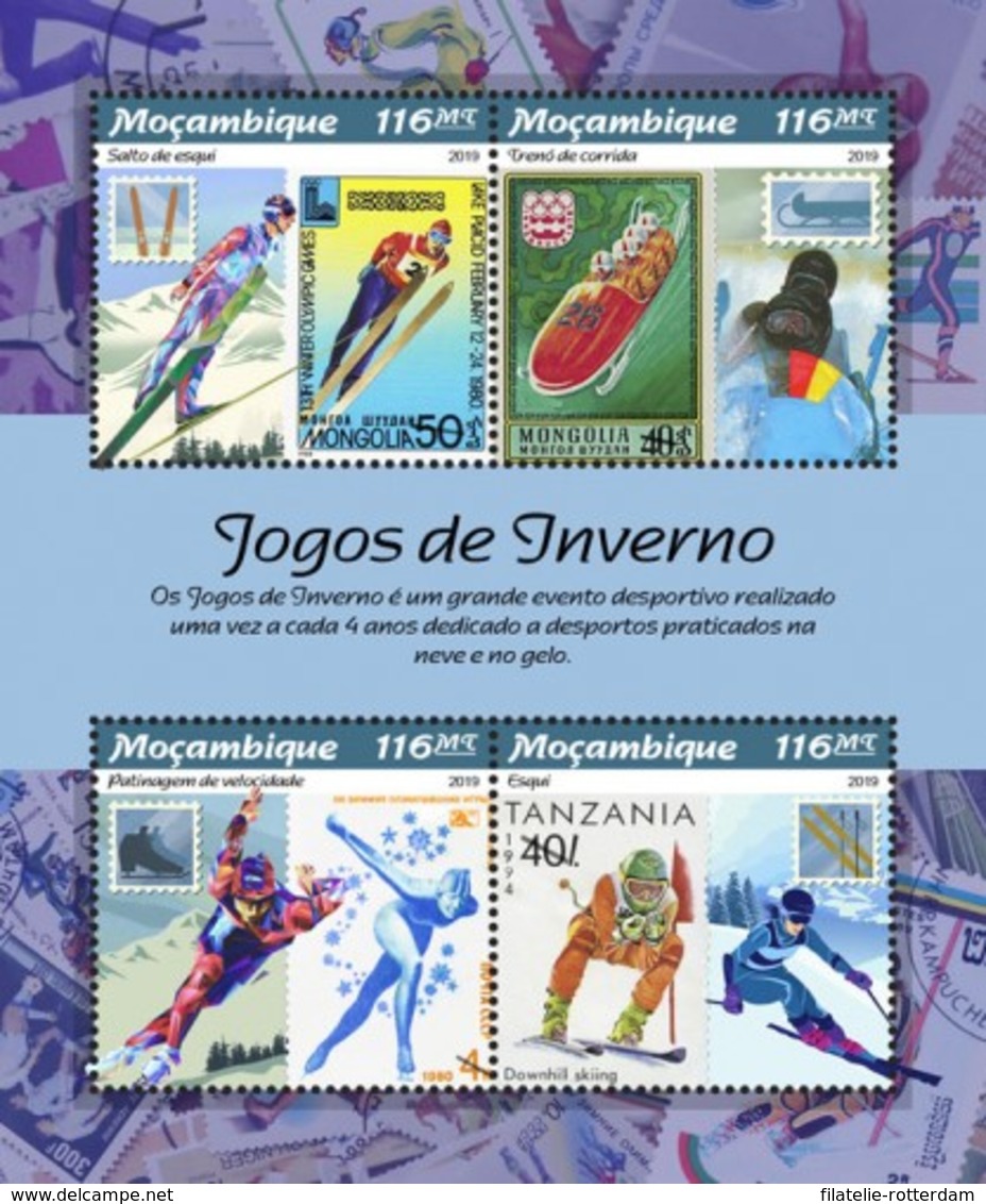 Mozambique - Postfris / MNH - Sheet Olympische Winterspelen 2019 - Mozambique