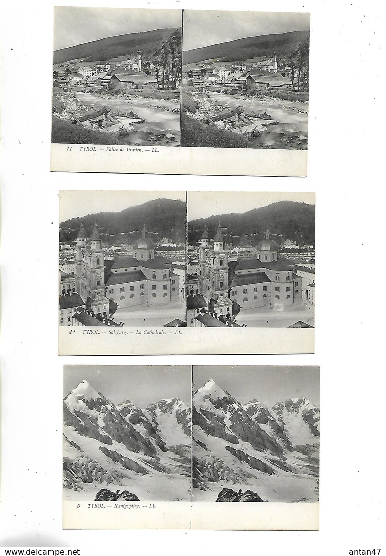 6 Cartes Autriche  / TYROL / Landeck, Iunsbruck, Langhofel, Groeden, Salzburg, Koenigsspitze - Längenfeld