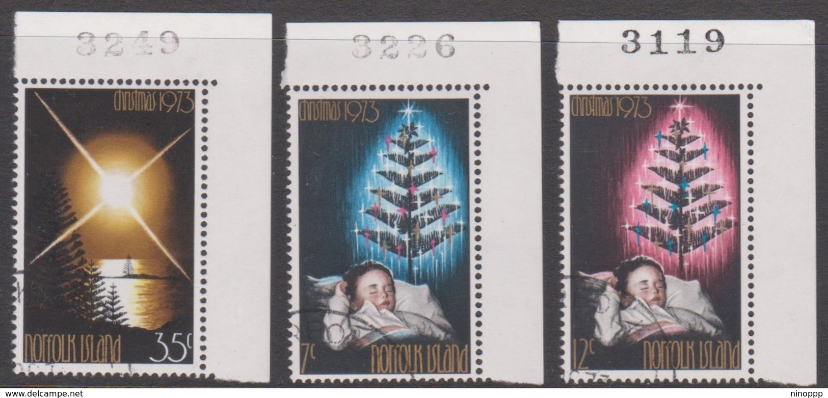 Norfolk Island ASC 133-135 1973 Christmas, Used - Norfolk Island