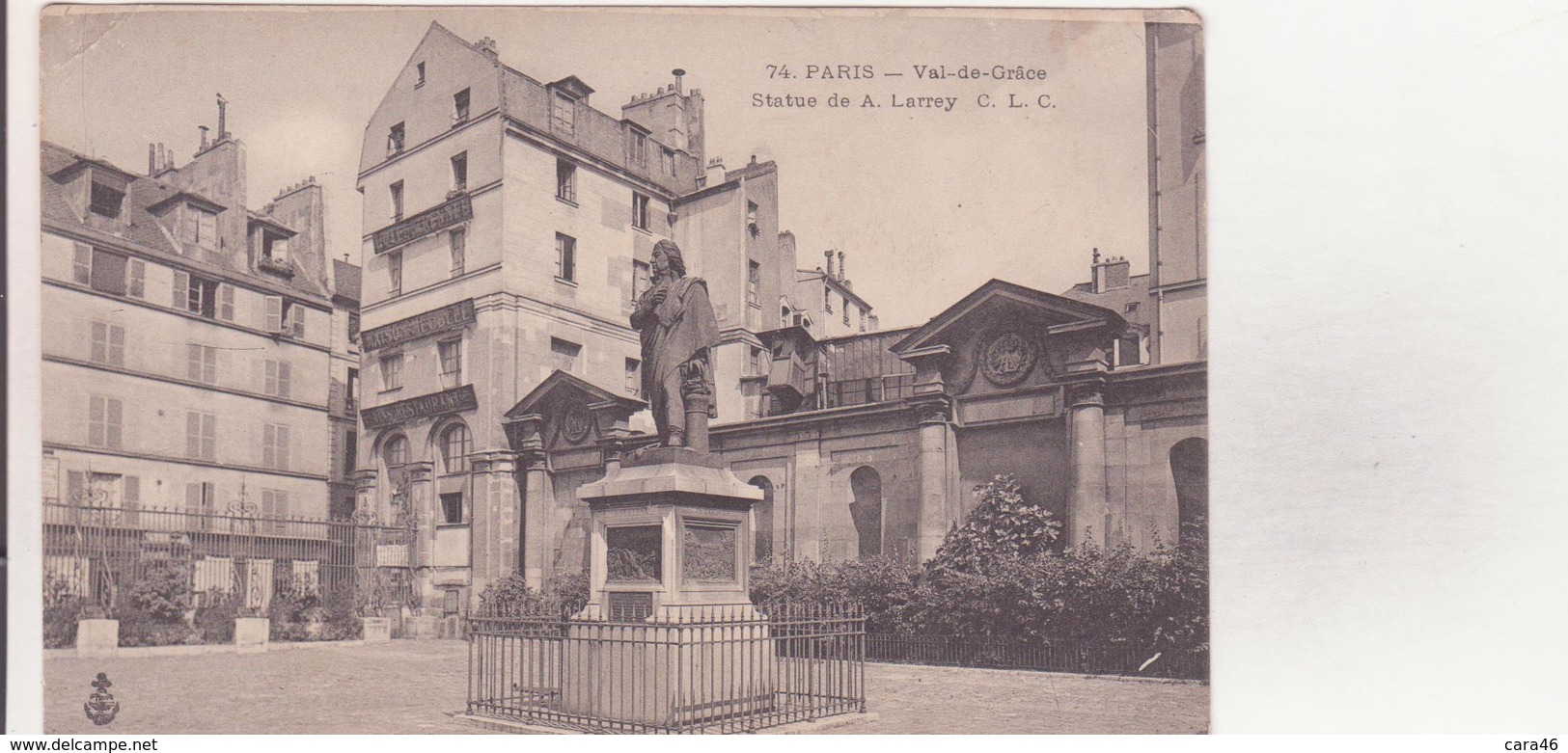 CPA - 74. PARIS - VAL DE GRACE - Statue De Larrey - Autres Monuments, édifices