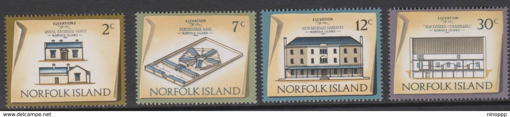 Norfolk Island ASC 136-151 1974 Buildings Part 2, Mint Never Hinged - Norfolk Island
