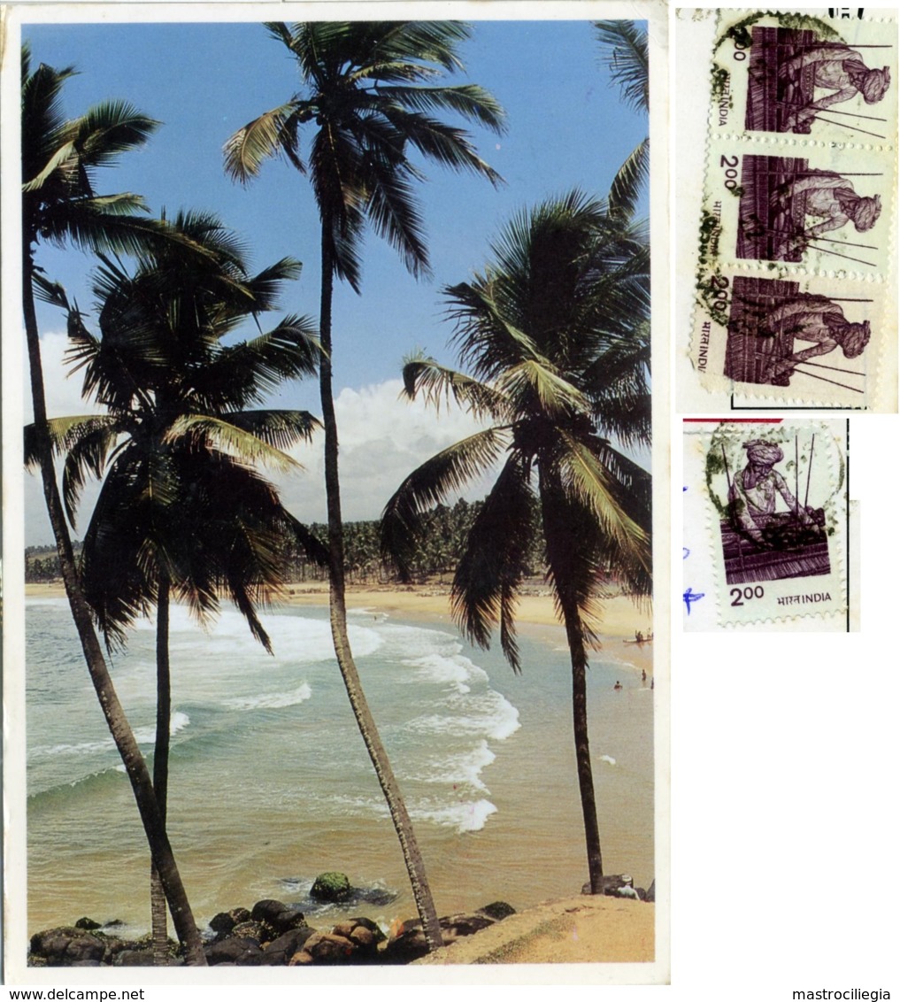 INDIA  KERALA  Kovalam Beach  Nice Stamps - India