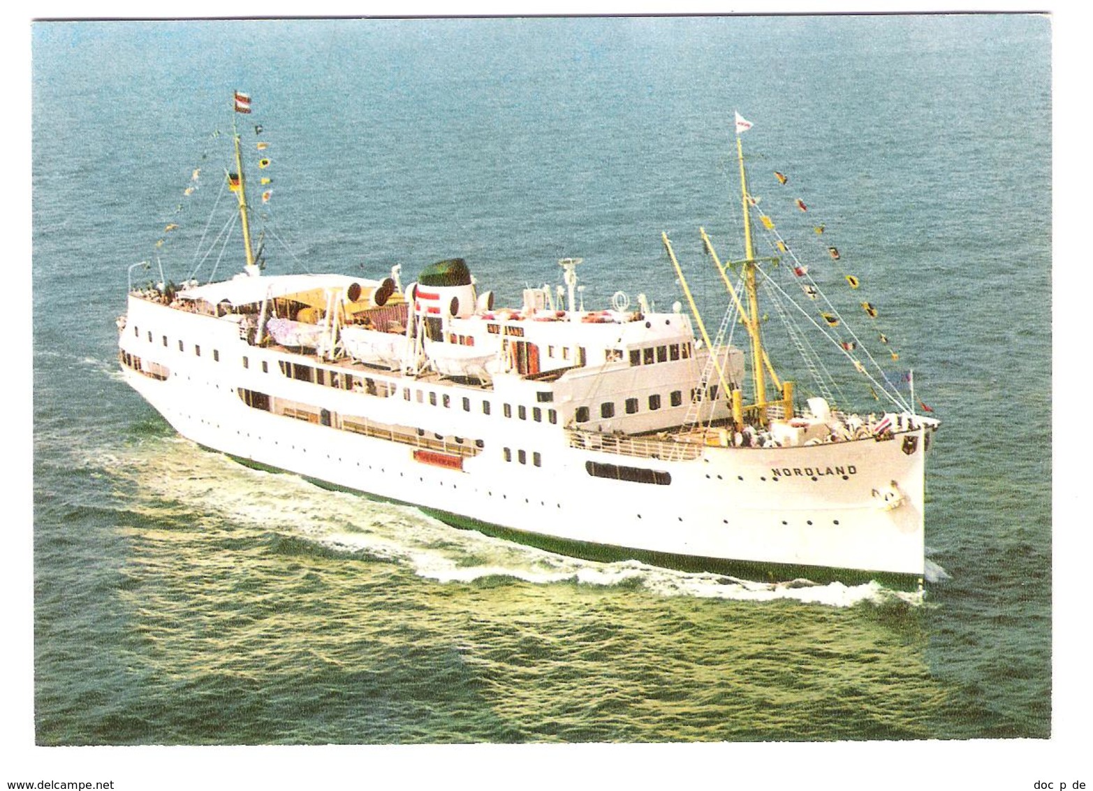 Deutschland - Line Travemünde / Kopenhagen / Hälsingborg - Schiff - Ship - Dampfer - MS " Nordland " - Dampfer