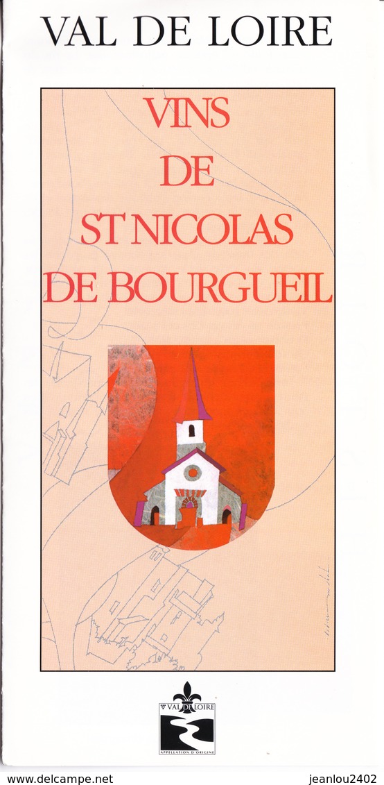 PUBICITE VINS DE ST NICOLAS DE BOURGUEIL - Autres & Non Classés