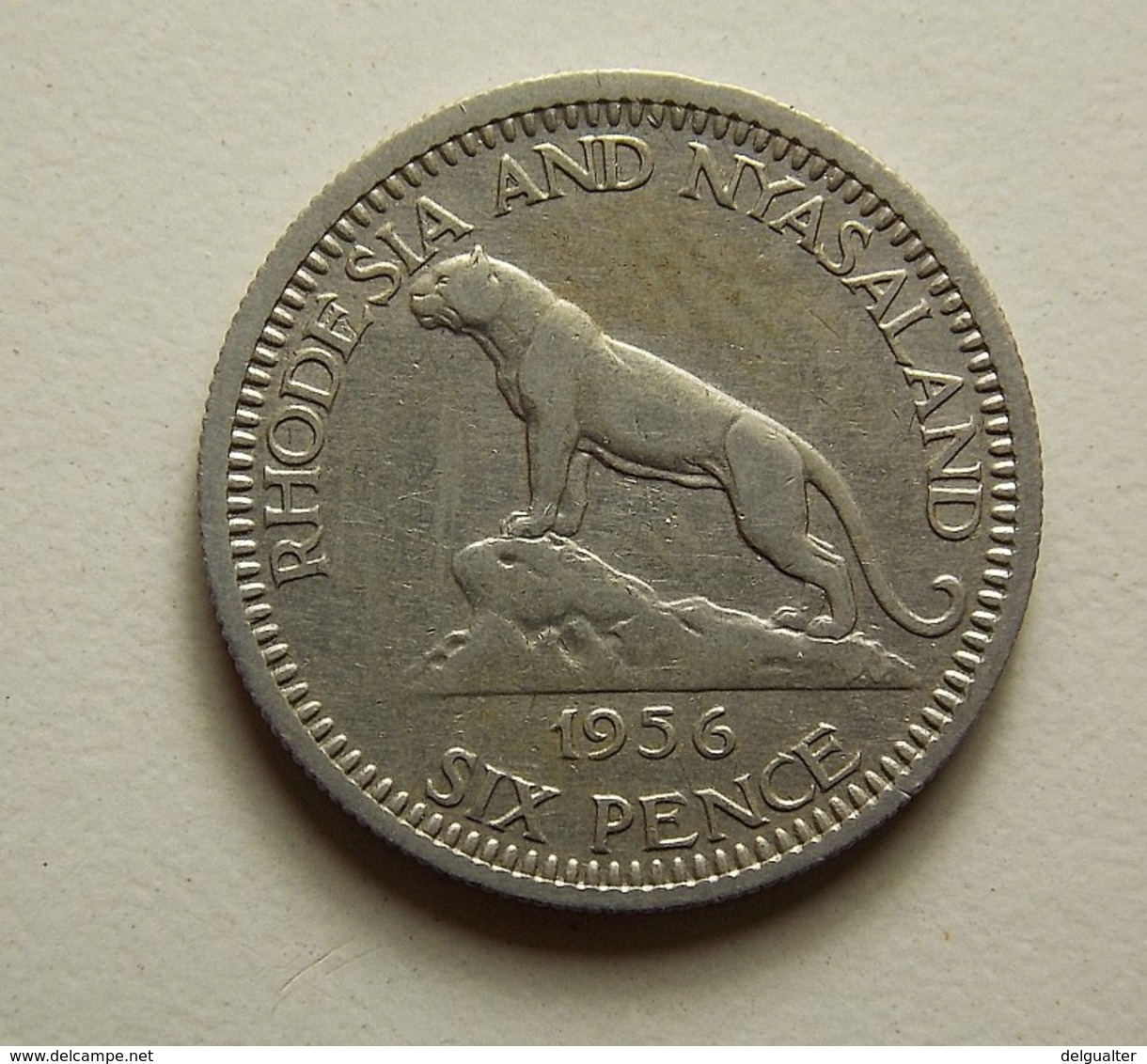 Rhodesia And Nyasaland 6 Pence 1956 - Rhodesien