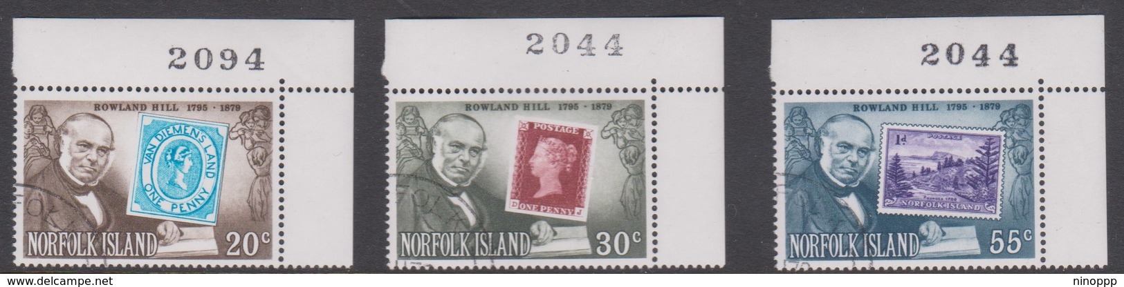 Norfolk Island ASC 227-229 1979 Rowland Hill, Used - Norfolkinsel