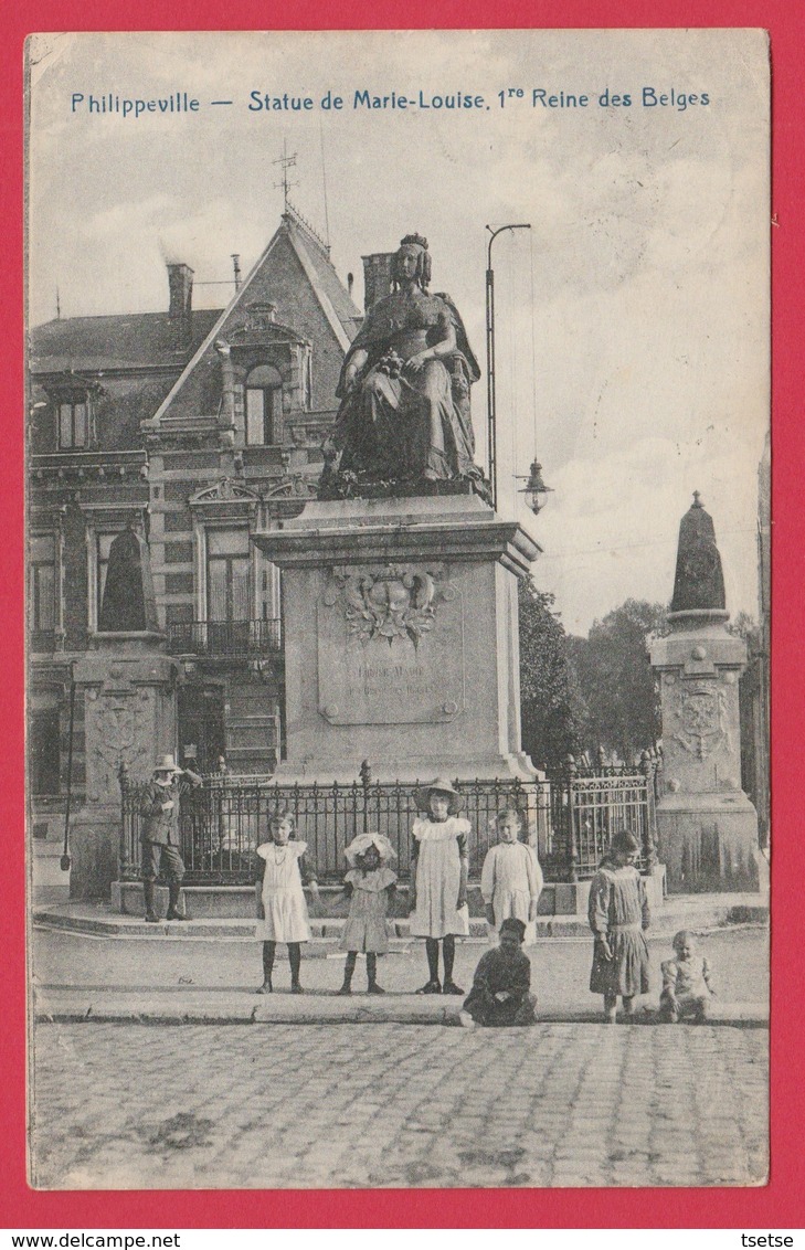 Philippeville - Statue De Marie-Louise - Groupe D'enfants -1921 ( Voir Verso ) - Philippeville