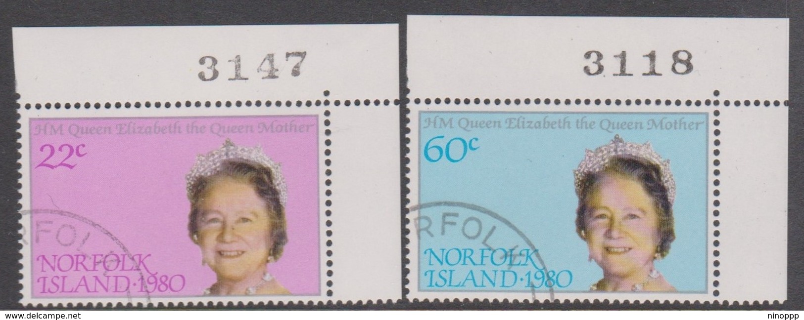 Norfolk Island ASC 252-252 1980 Queen Mother, Used - Norfolk Island