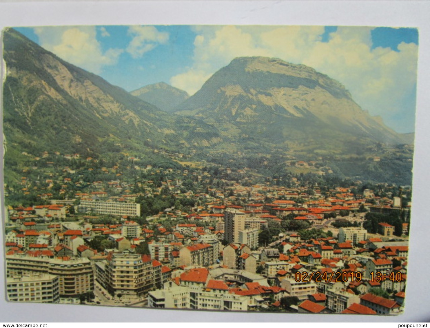 CP 38 GRENOBLE - Vue Générale Sur L'ile Verte  La Tronche Et Le St Eynard - Les Immeubles Type Hlm - Grenoble