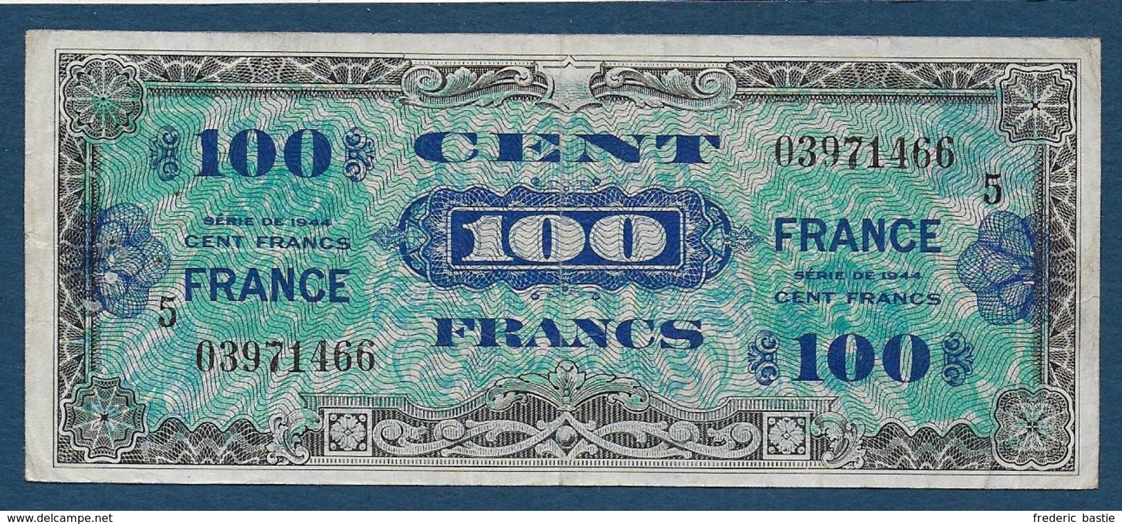 BILLET De  100 F  De 1944 - Série 5 - 1945 Verso France