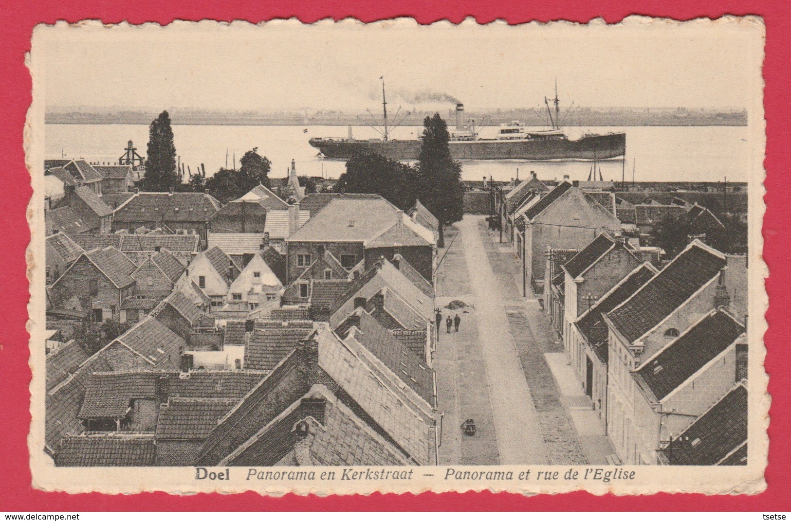 Doel - Panorama En Kerkstraat ( Verso Zien ) - Beveren-Waas