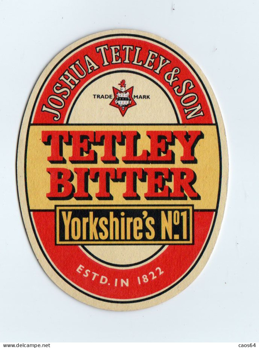 TETLEY BITTER Sottobicchiere 9,5 X 12,5 Cm - Sotto-boccale