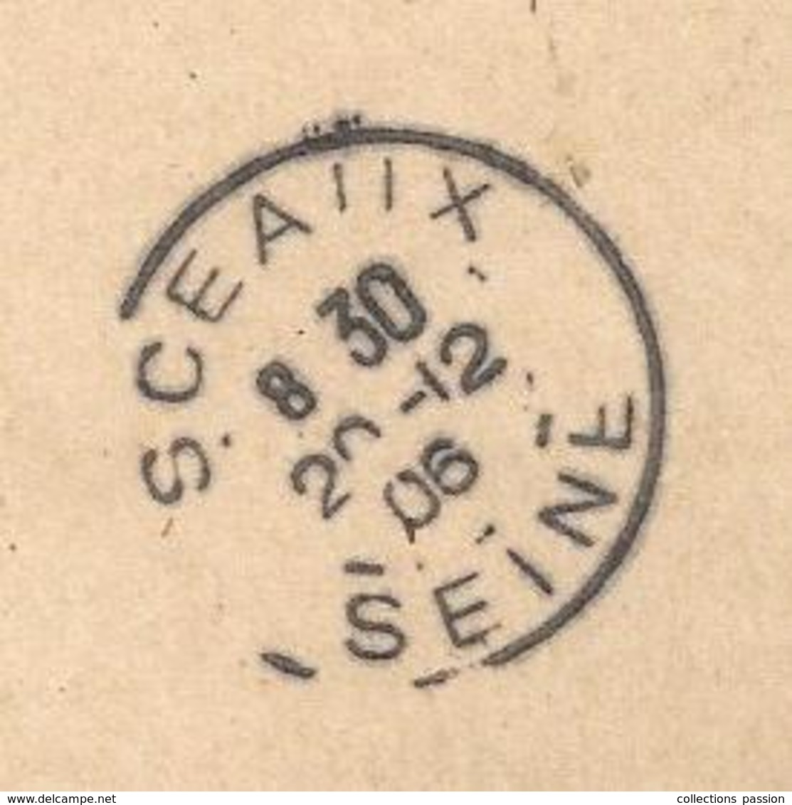 Entier Postal , 1906, Carte-lettre, MOULINS-S-ALLIER , ALLIER , SCEAUX , SEINE , 3 Scans - Cartes-lettres