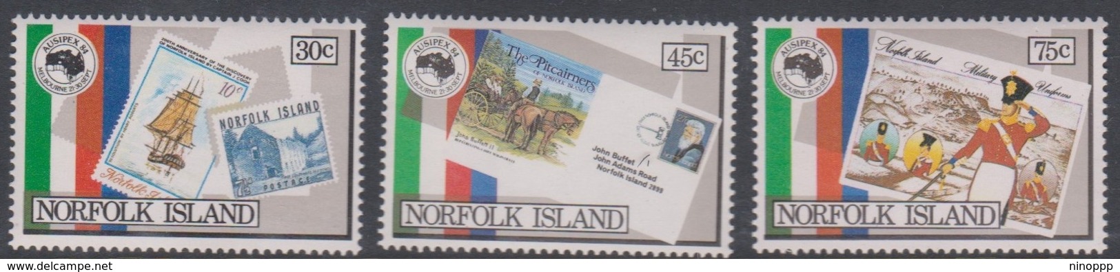 Norfolk Island ASC 341-343 1984 AUSIPEXl, Mint Never Hinged - Norfolk Island