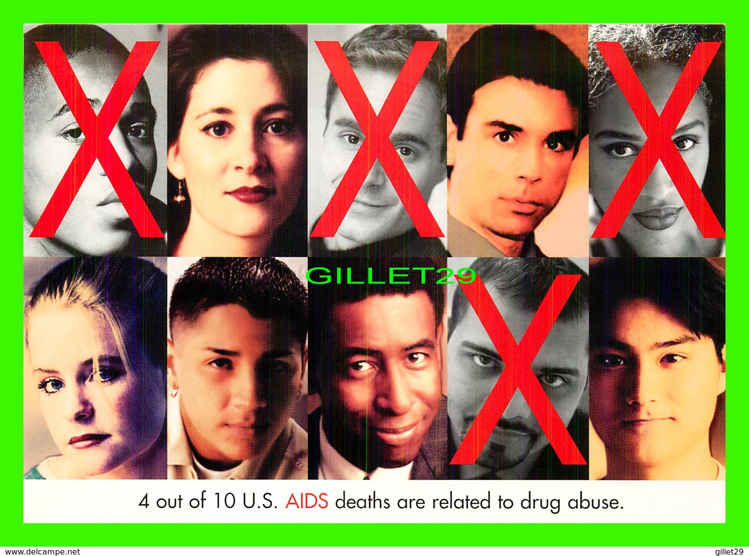 ADVERTISING, PUBLICITÉ - NIDA, NATIONAL INSTITUTE ON DRUG ABUSE, 1974-2004 - AIDS DEATHS ARE RELATED TO DRUG ABUSE -E - Publicité