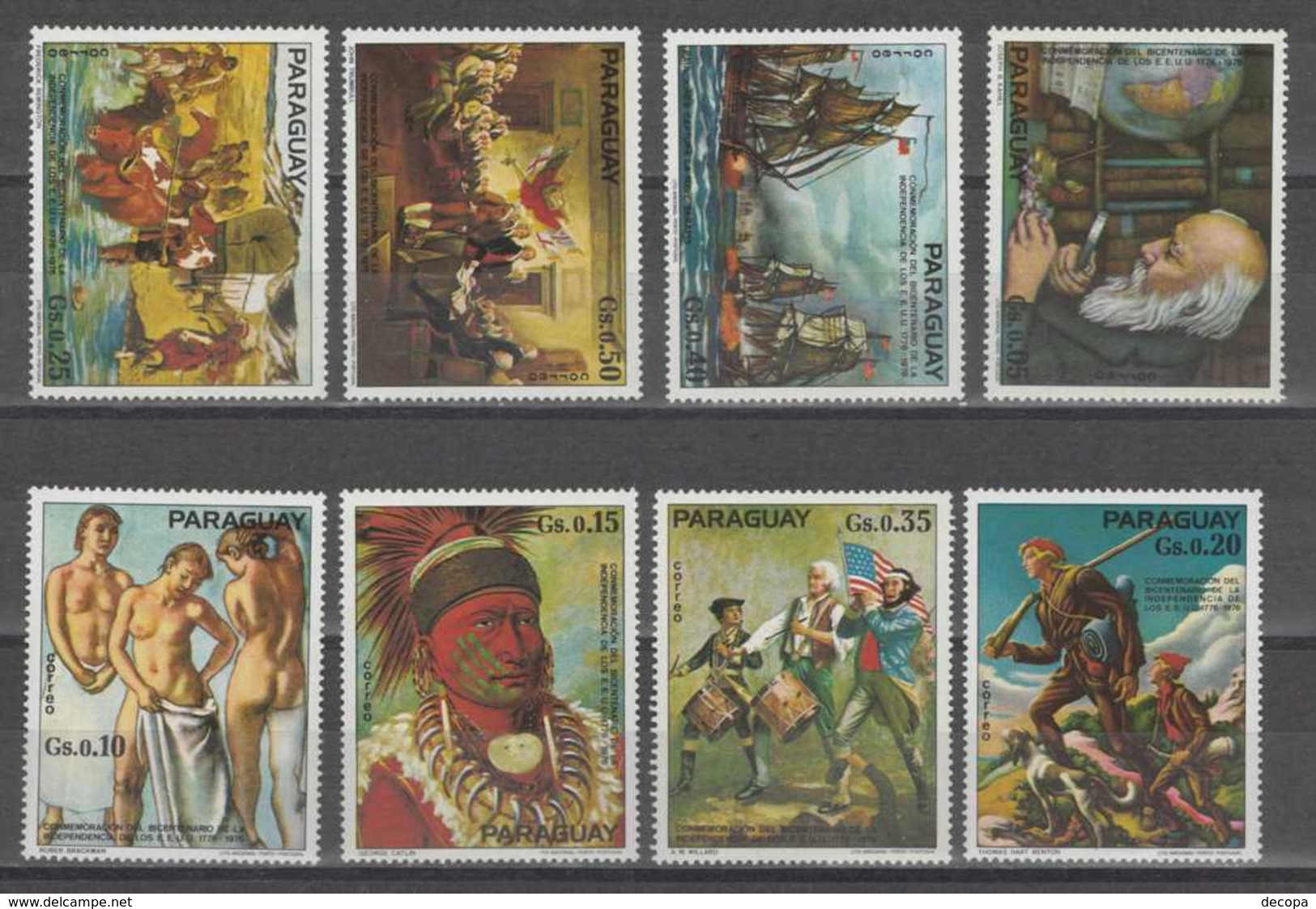 (dcth-041)    Paraguay   Mi 2729-36    MNH - Paraguay