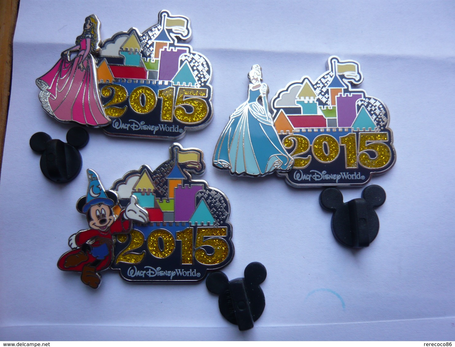 3 Big Pin S DISNEY 2015 DOUBLE MOULE Tbq Voir Photo - Disney