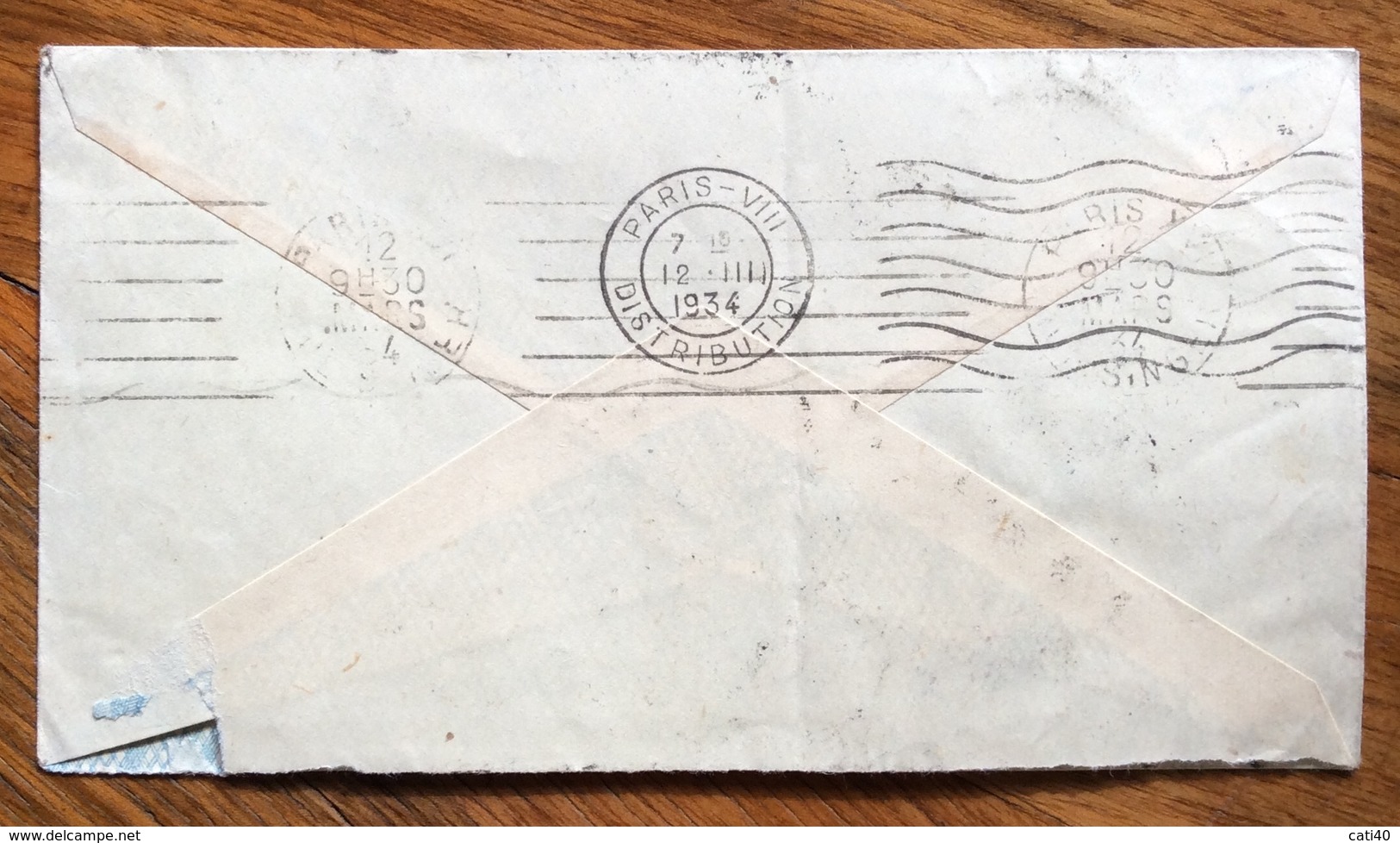 ARGENTINA ENVELOPE PAR AVION  VIA C.e G.le AEROPOSTALE  FROM BUENOS AIRES  TO PARIS FRANCE THE 2/3/34 - Buenos Aires (1858-1864)