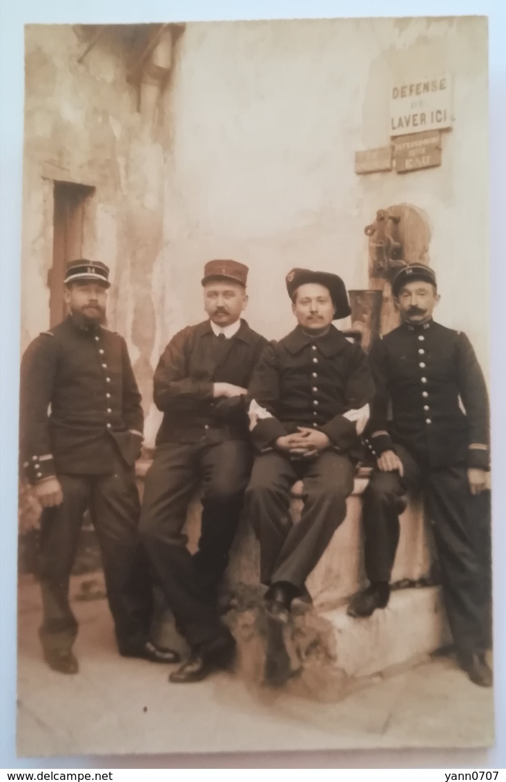 Carte Photo Groupe De Chasseurs Du 24e BCA - Régiments