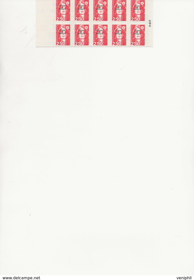 ST PIERRE ET MIQUELON - CARNET N° C 557 - NEUF XX - COTE :15 € - Postzegelboekjes