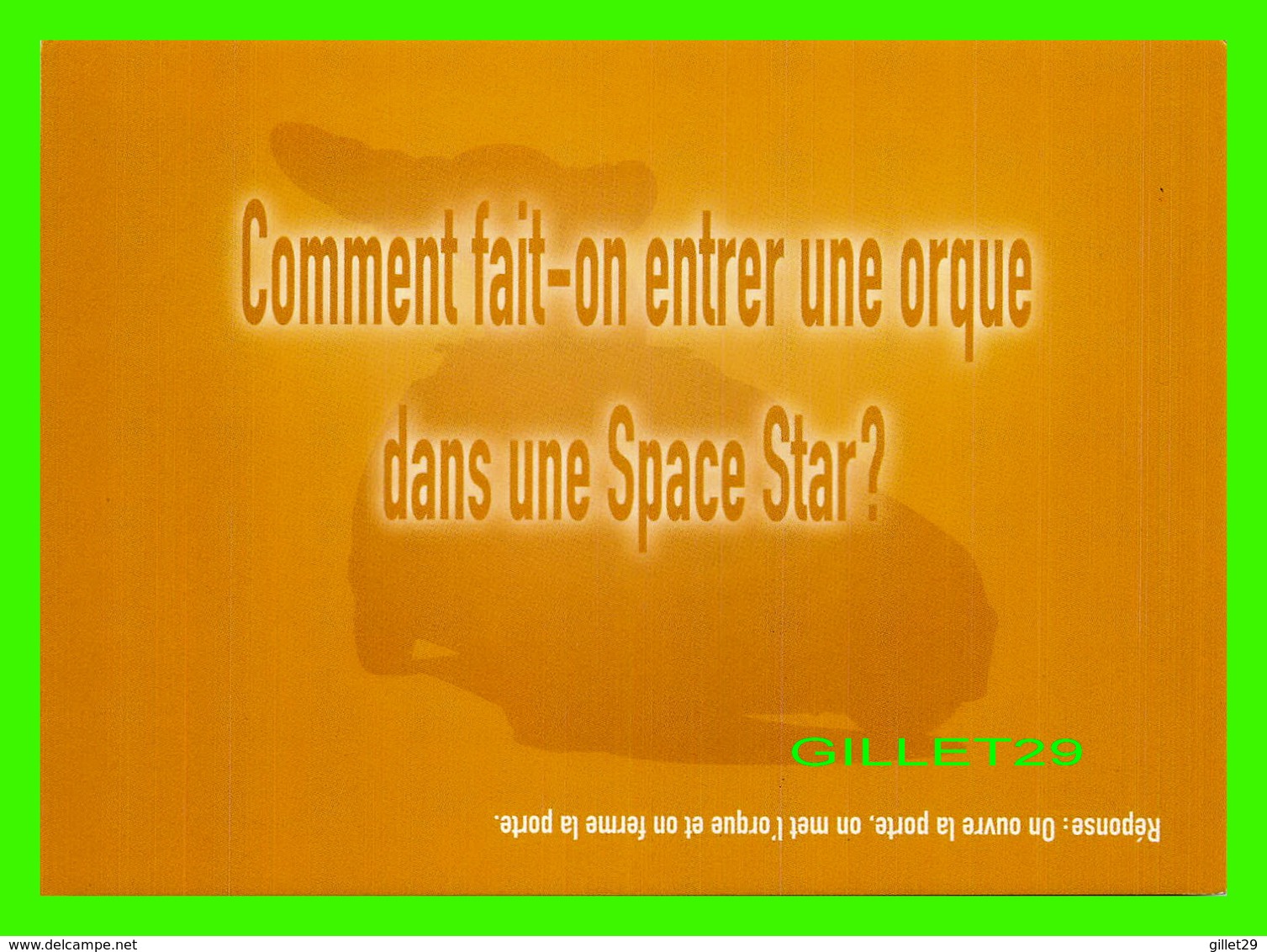 ADVERTISING - PUBLICITÉ - VOITURE MITSUBISHI MOTORS, SPACE STAR - COMMENT FAIT-ON ENTRER UNE ORQUE DANS UNE SPACE STAR ? - Publicité