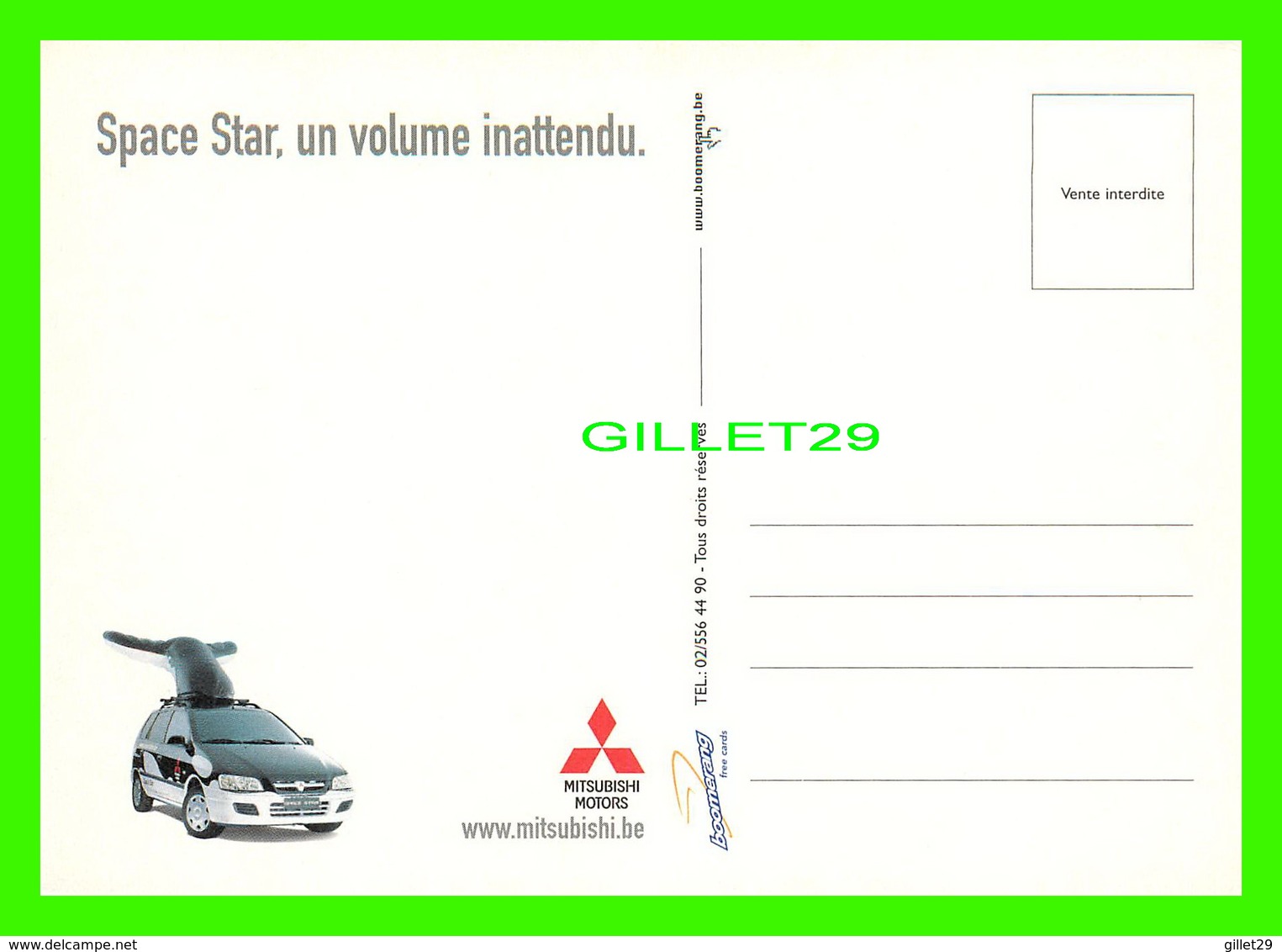 ADVERTISING - PUBLICITÉ - VOITURE MITSUBISHI MOTORS, SPACE STAR - IL Y A 4 ORQUES DANS UNE SPACE STAR, LAQUELLE PREND LE - Publicité