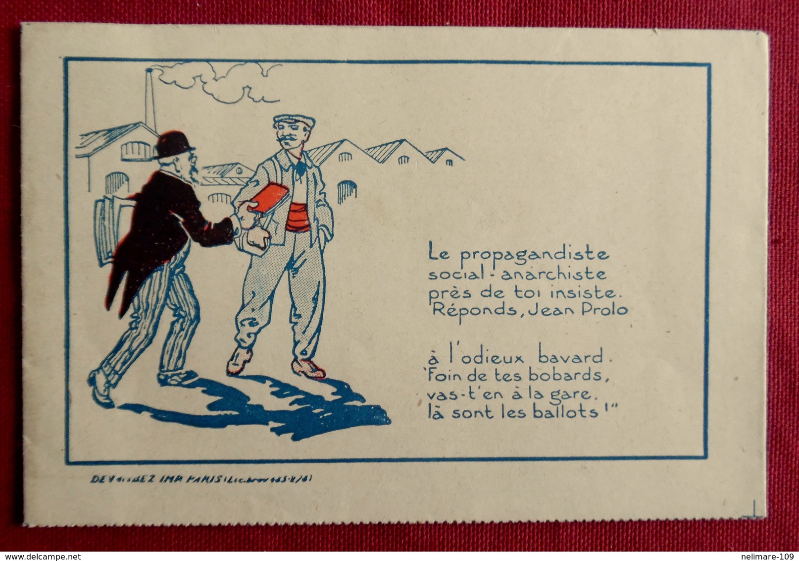 CARTE LETTRE  ILLUSTREE PROPAGANDE GUERRE 1914 1918 POILU JEAN PROLO VAINQUEUR SOLDAT  - Ed. DEVAMBEZ - A Systèmes