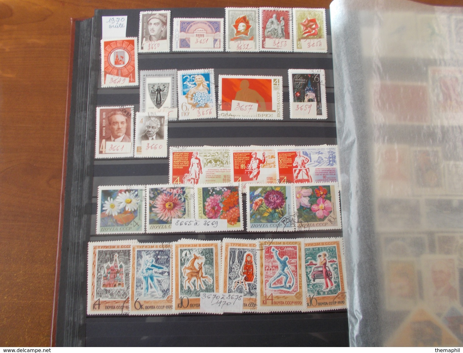 lot n° 152 RUSSIE un gros classeur obl. au debut ensuite tous neufs ** fortr cote   . no paypal