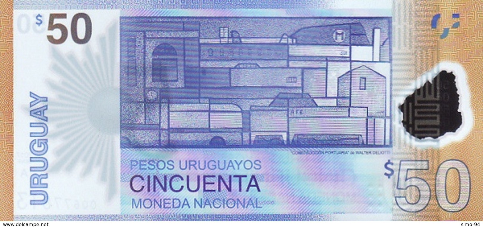 Uruguay P..new 50 Pesos 2017 Unc - Uruguay