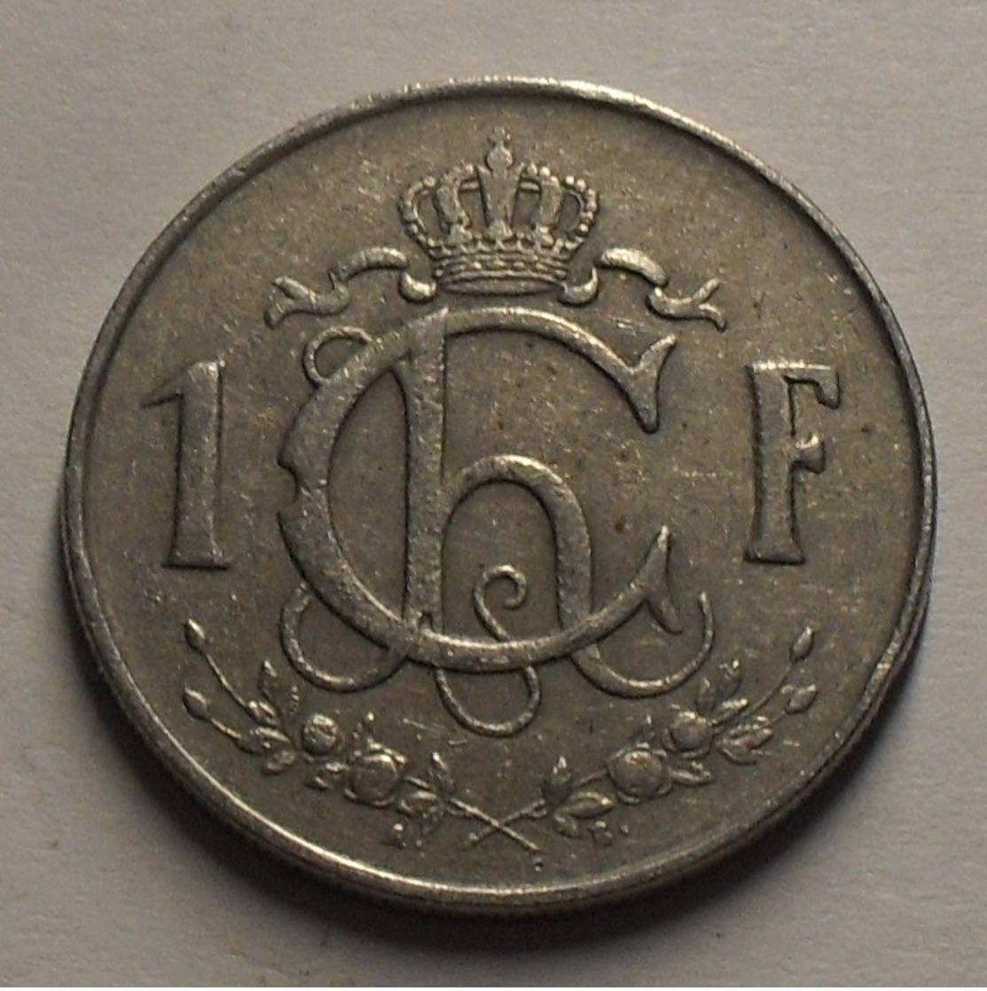 1957 - Luxembourg - 1 FRANC, Charlotte, KM 46.2 - Luxemburg