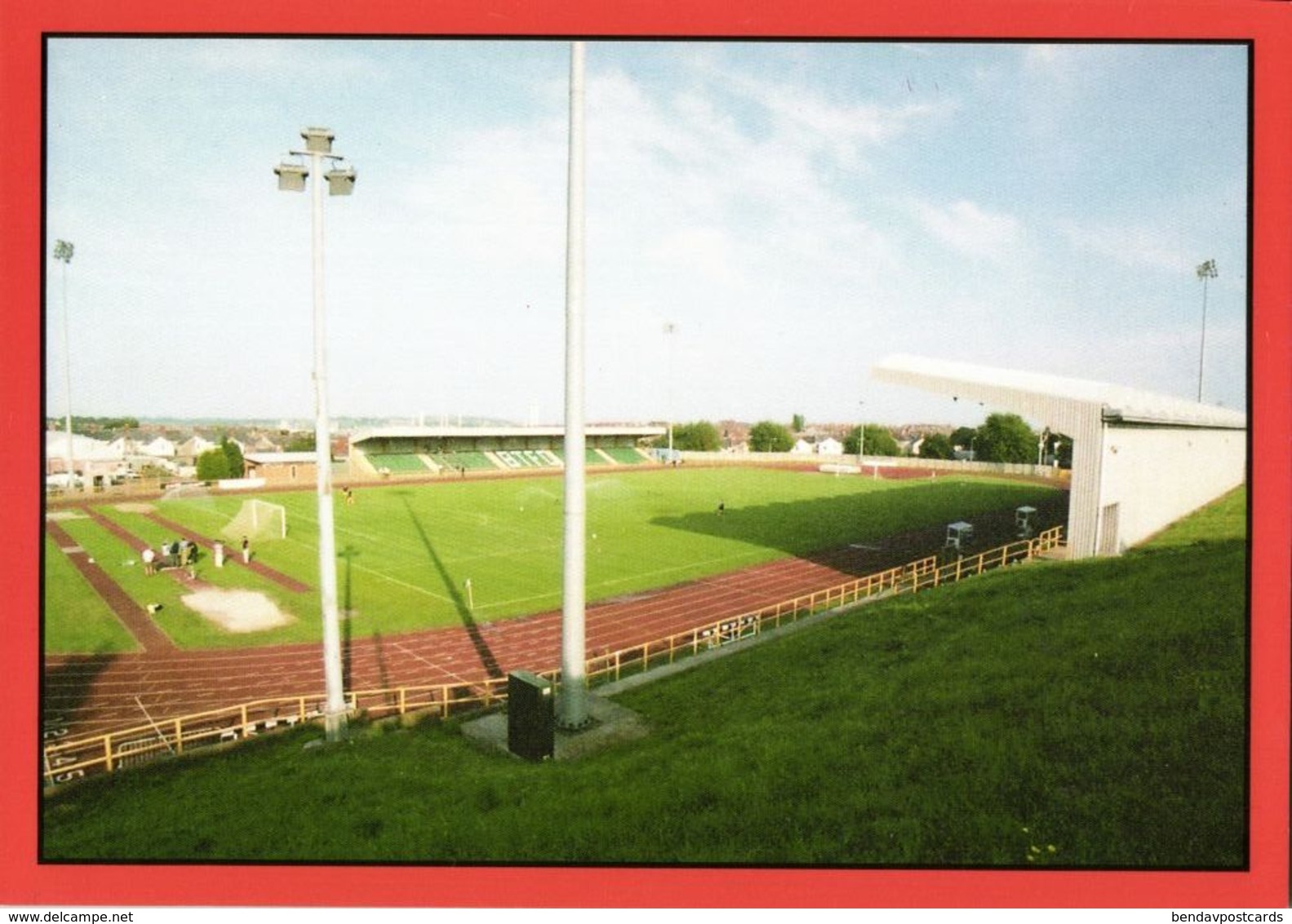 Wales, BARRY TOWN, Jenner Park (1980s) Stadium Postcard - Soccer