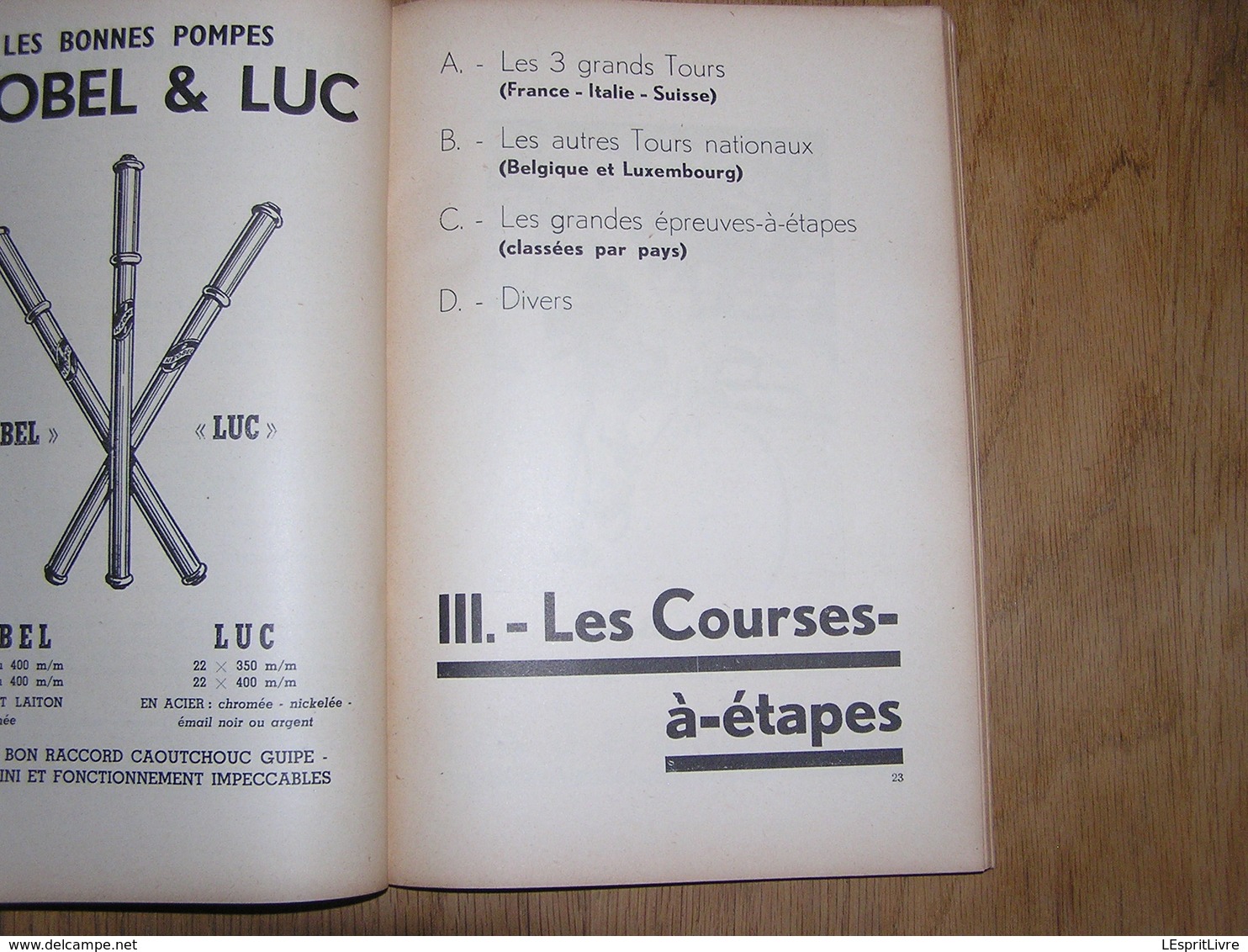 LE CYCLISME 10 ème Supplément 1953 Beving Van Laethem Course Cycliste Résultat Coureur Tour France Italie Belgique Sachs