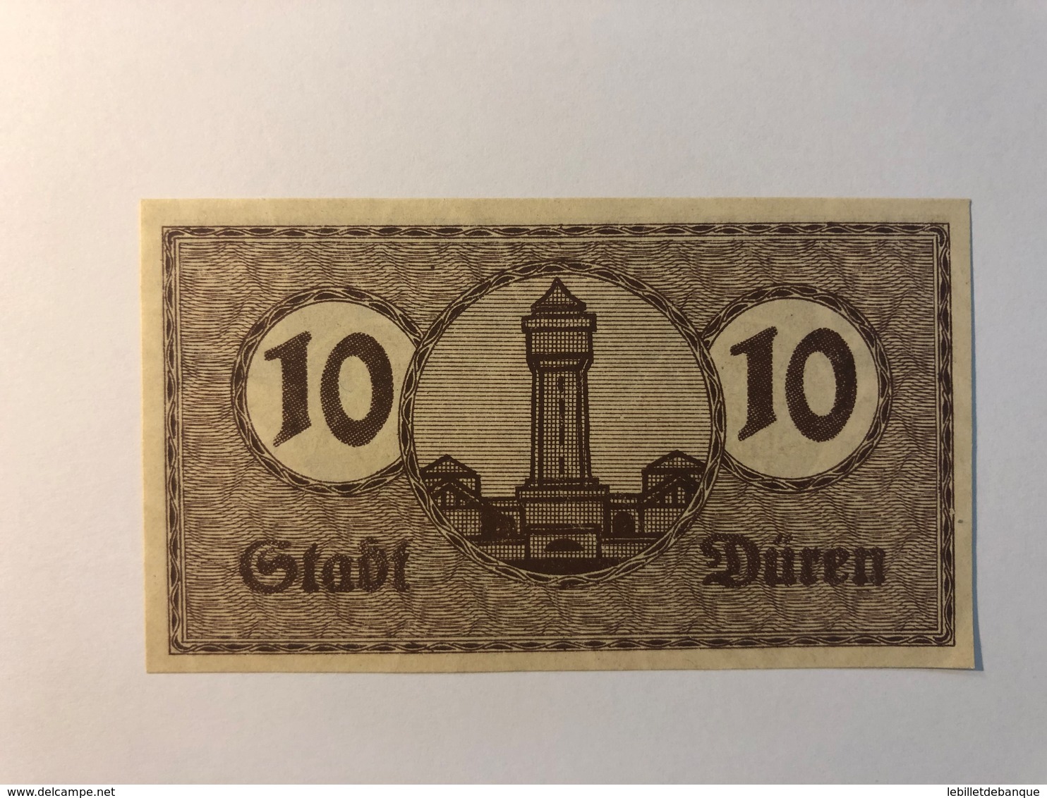 Allemagne Notgeld Duren 10 Pfennig - Collections