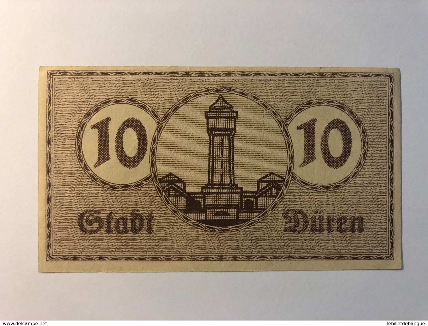 Allemagne Notgeld Duren 10 Pfennig - Collections